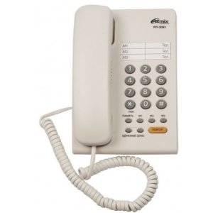 все цены на Телефон проводной Ritmix RT-330 белый онлайн