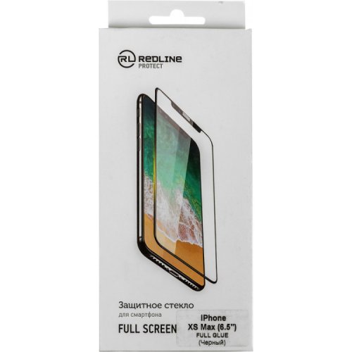 

Защитное стекло Red Line, Full Glue iPhone XS Max 3D чёрный