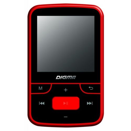 MP3 плеер Digma T3 8Gb чёрный/красный, цвет чёрный/красный T3 8Gb чёрный/красный - фото 1