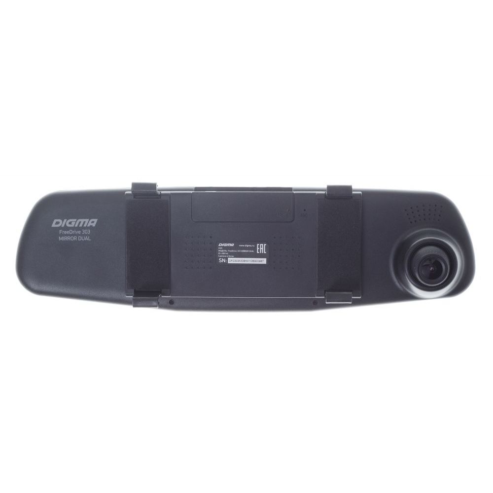Автомобильный видеорегистратор Digma FreeDrive 303 MIRROR DUAL чёрный - фото 1