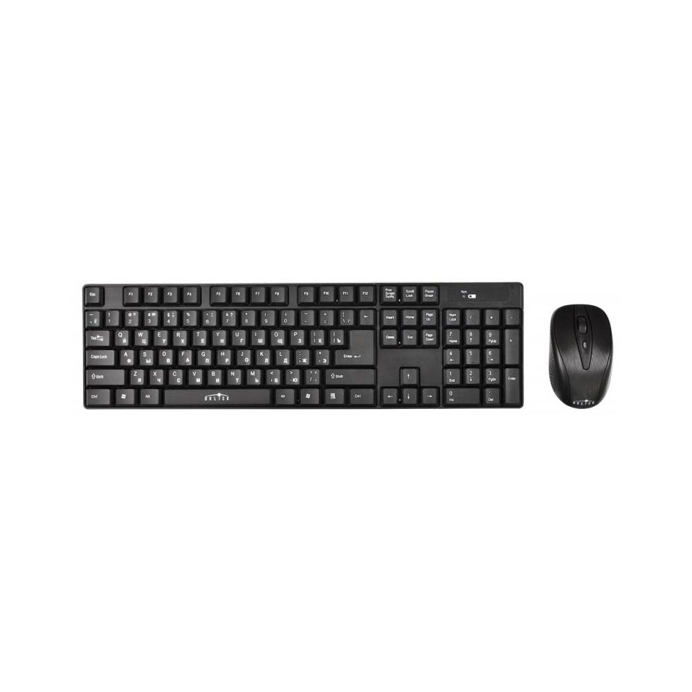 Комплект клавиатура и мышь Oklick 210M черный - фото 1