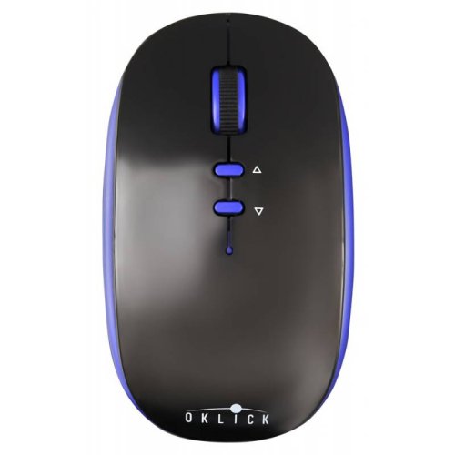 

Мышь беспроводная Oklick, Черный/синий, 595MB черный/синий