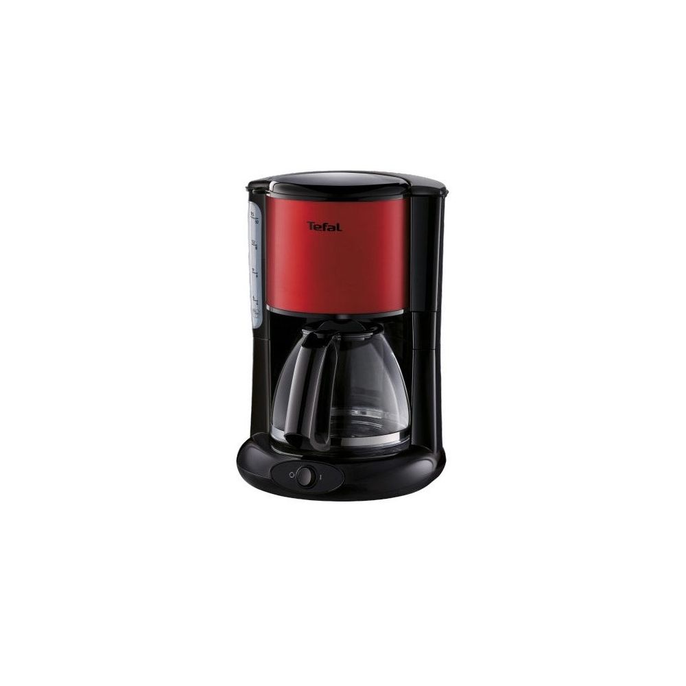 Кофеварка капельного типа Tefal CM361E38 черный/красный, цвет черный/красный