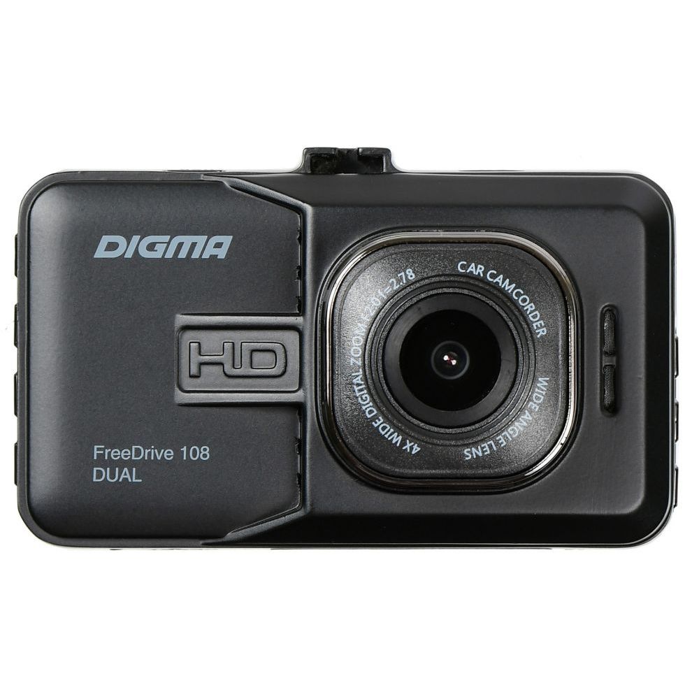 Автомобильный видеорегистратор Digma FreeDrive 108 DUAL чёрный - фото 1
