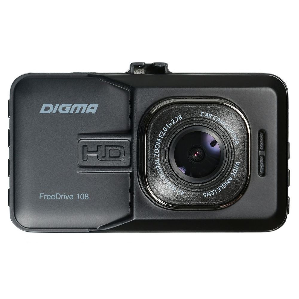 Автомобильный видеорегистратор Digma FreeDrive 108 чёрный - фото 1
