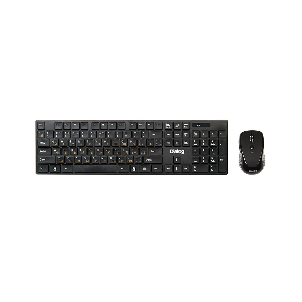 Комплект клавиатура и мышь Dialog KMROP-4030U черный - фото 1
