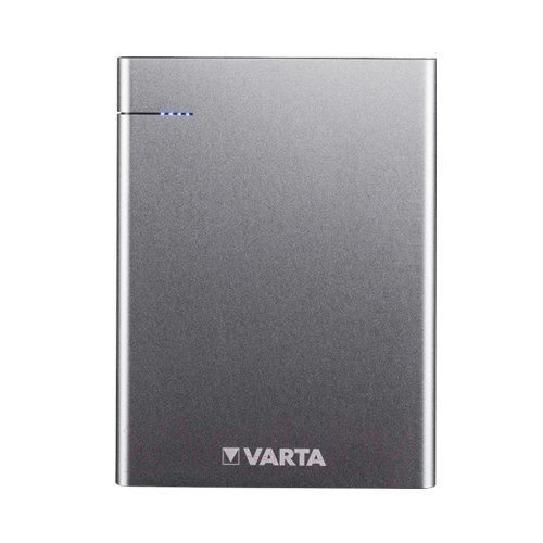 Портативный внешний аккумулятор Varta VARTA Slim PowerBank 12000 mah АКБ серебристый - фото 1