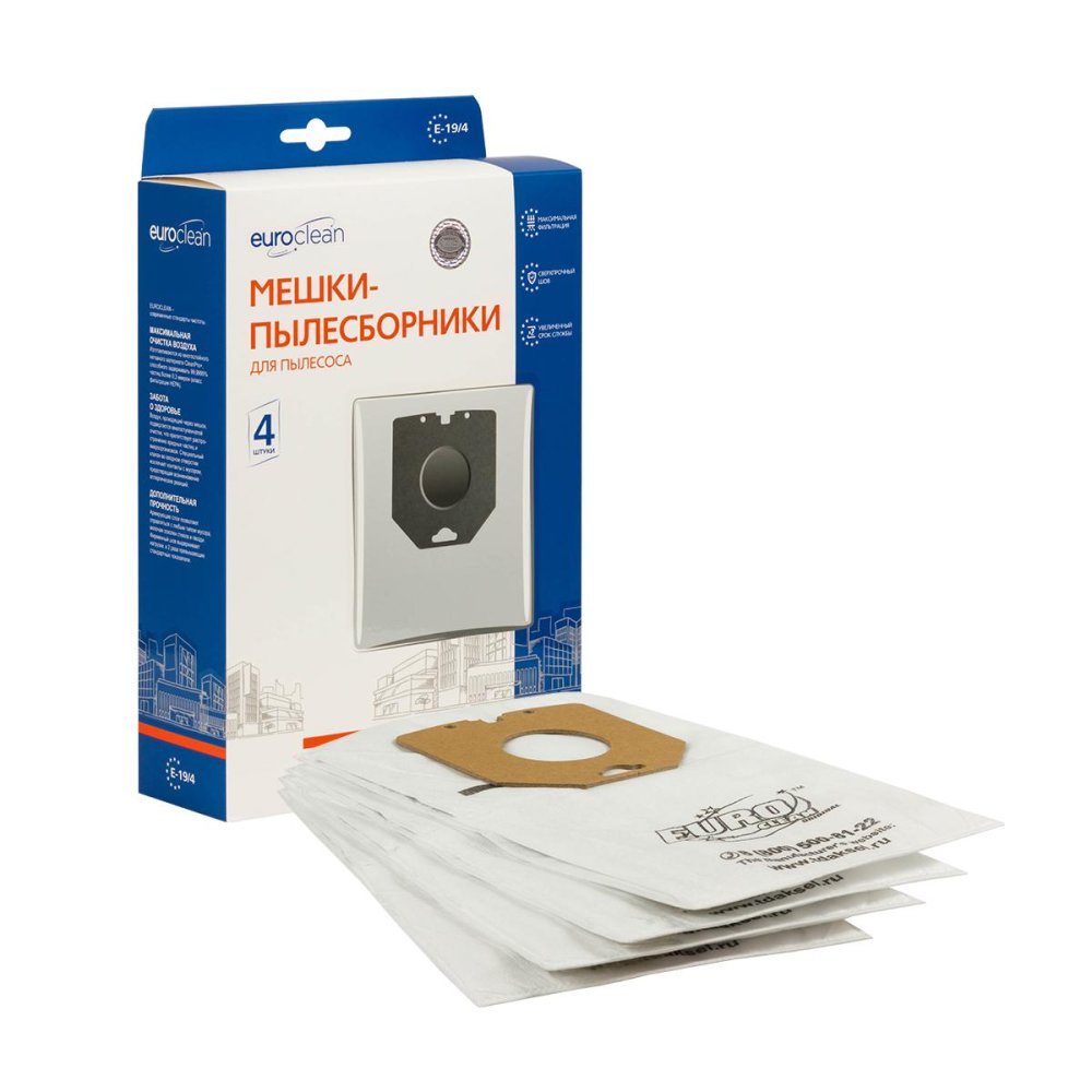

Мешок-пылесборник Euro Clean, E-19/4