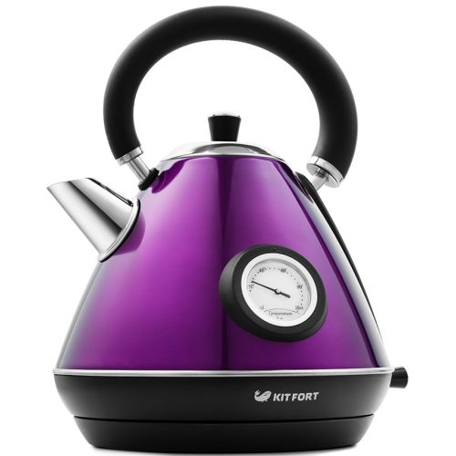 Электрический чайник Kitfort KT-644 фиолетовый/чёрный, цвет фиолетовый/чёрный KT-644 фиолетовый/чёрный - фото 1
