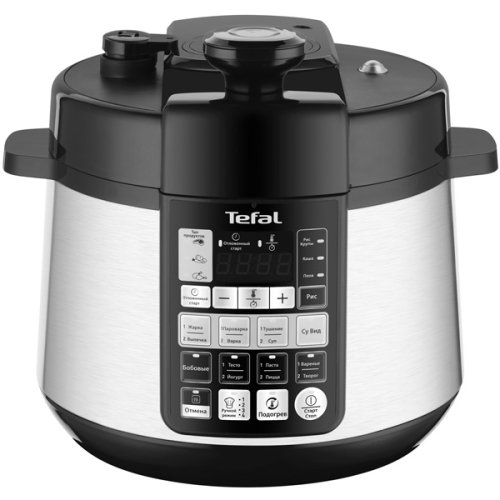 Мультиварка-скороварка Tefal CY621D32 серебристый/черный, цвет серебристый/черный