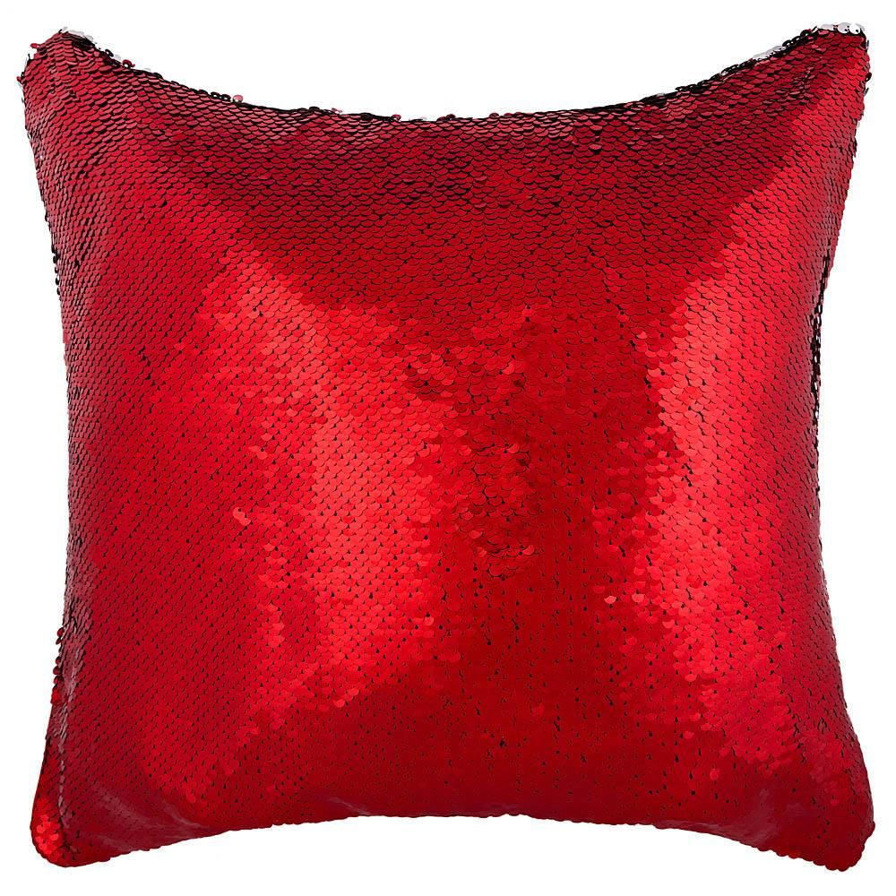 Декоративная подушка Арти М 850-876-4 Бурлеск 40*40 красный/серебро, цвет красный/серебро