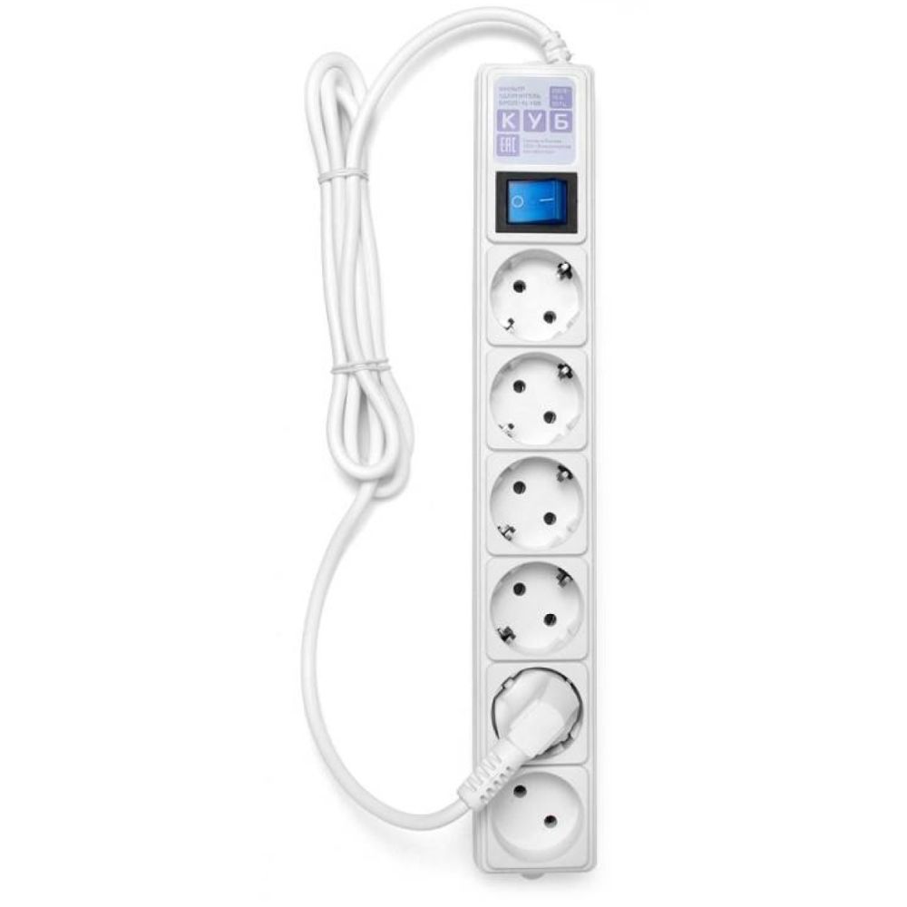 

Сетевой фильтр Power Cube, Белый, SPG(5+1)-16B-1,9М белый