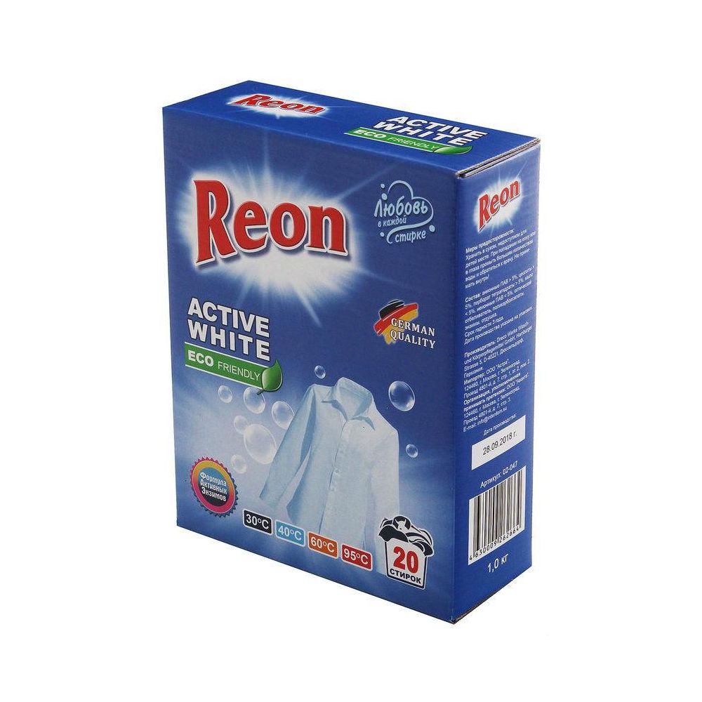 

Стиральный порошок REON, 02-047 active white