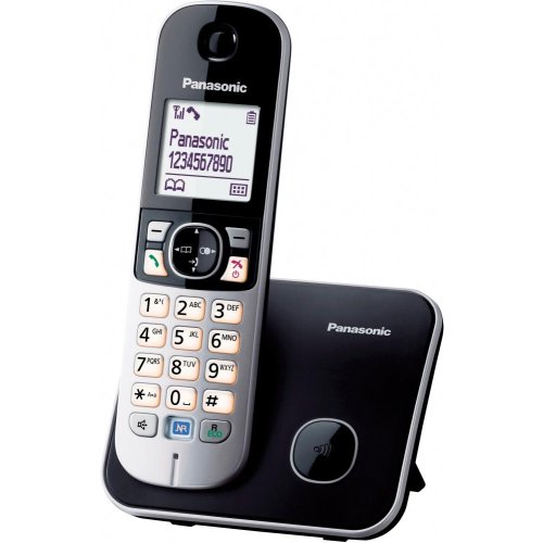 Телефон беспроводной DECT Panasonic KX-TG6811RUB серебро/чёрный, цвет серебро/чёрный