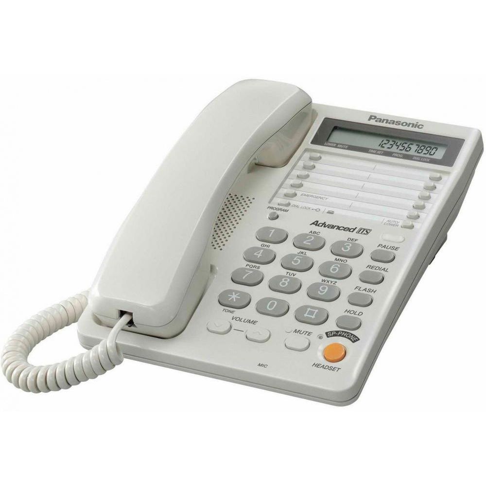 Телефон проводной Panasonic KX-TS2365RUW белый