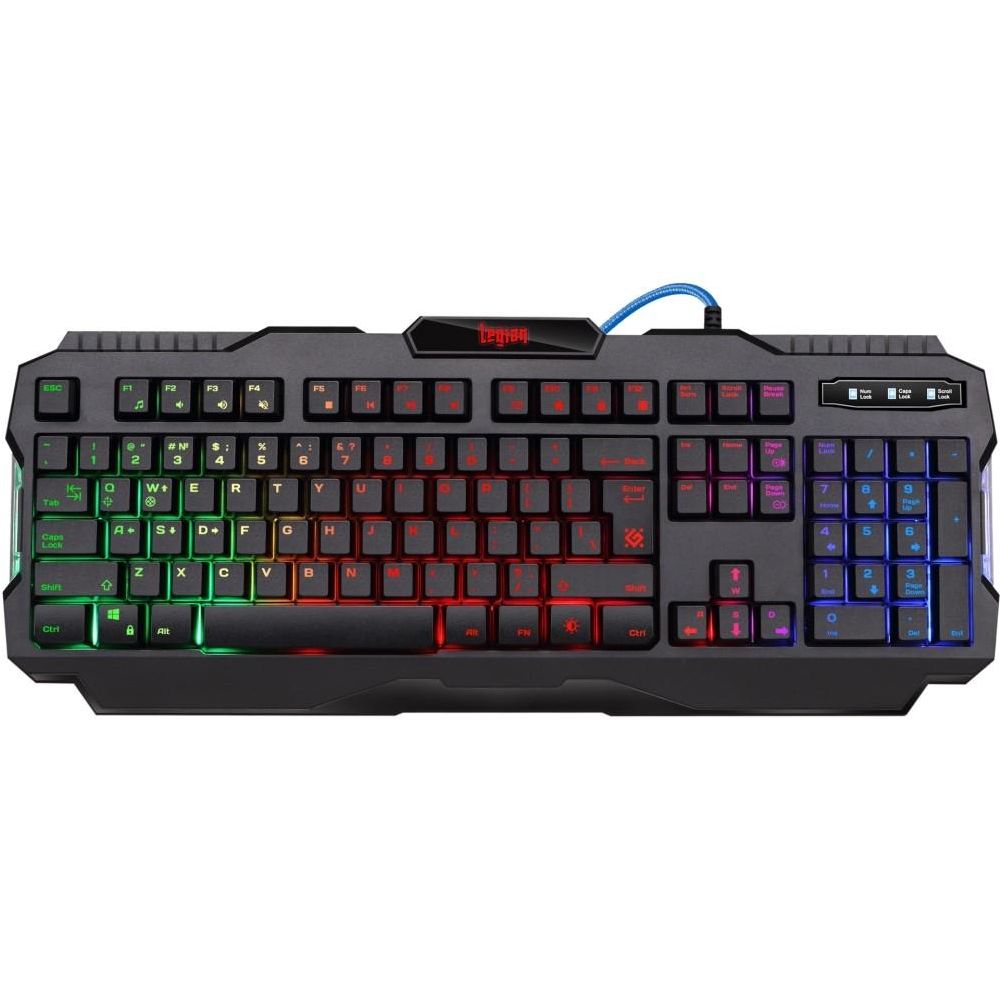 

Клавиатура Defender, Чёрный, Legion GK-010DL чёрный