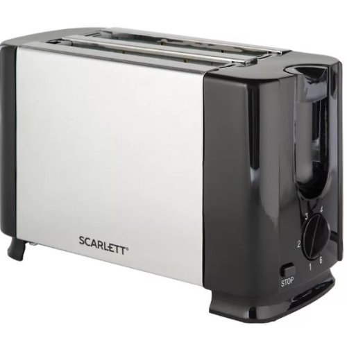 Тостер Scarlett SC-TM11012 серебристый/черный, цвет серебристый/черный