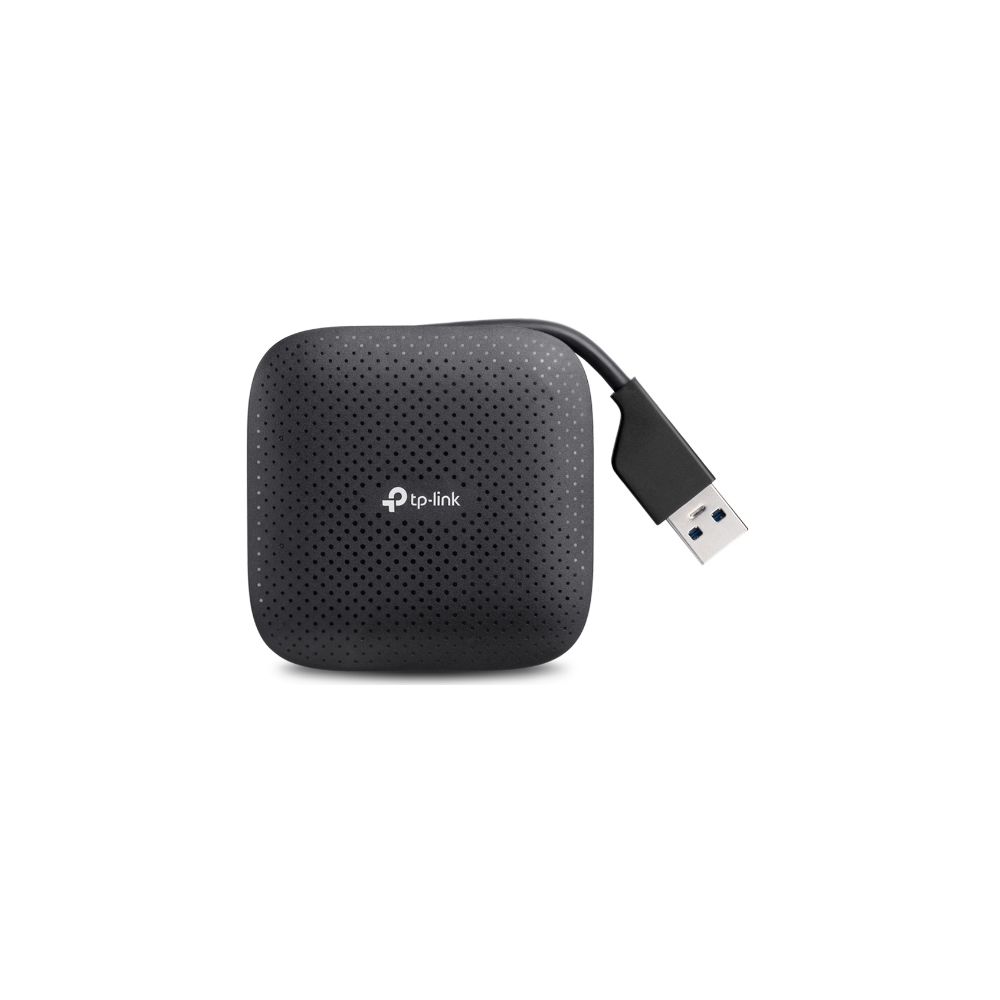 

USB-концентратор TP-LINK, Чёрный, UH400, разъемов: 4 чёрный
