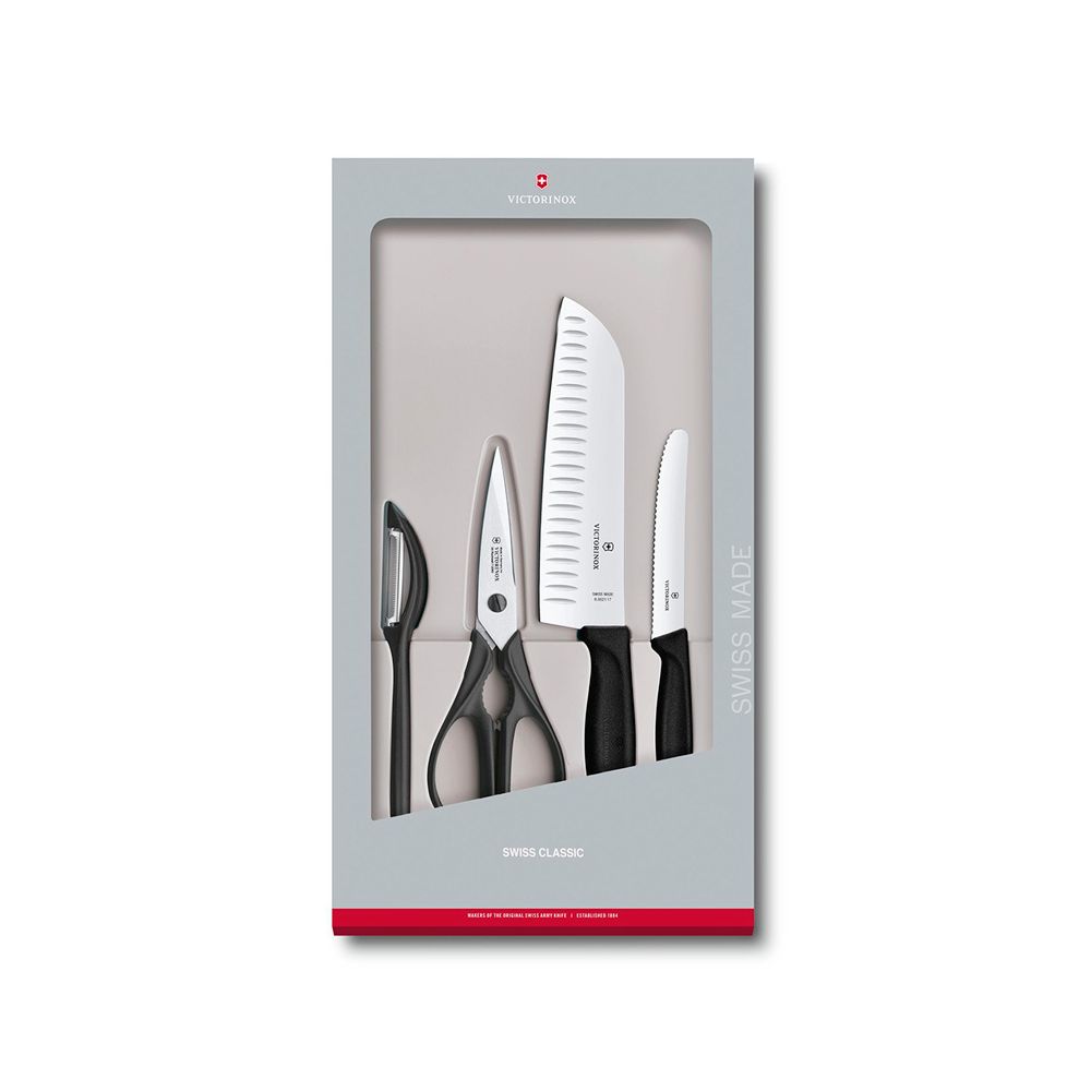 

Набор ножей Victorinox, Чёрный, Swiss Classic Kitchen 6.7133.4G чёрный