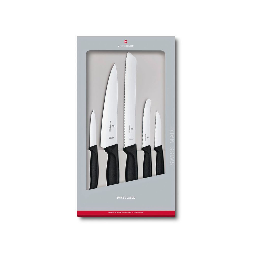 

Набор ножей Victorinox, Чёрный, Swiss Classic Kitchen 6.7133.5G чёрный