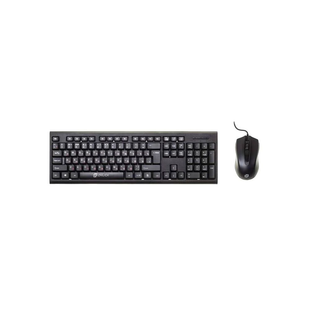 Комплект клавиатура и мышь Oklick 621M чёрный