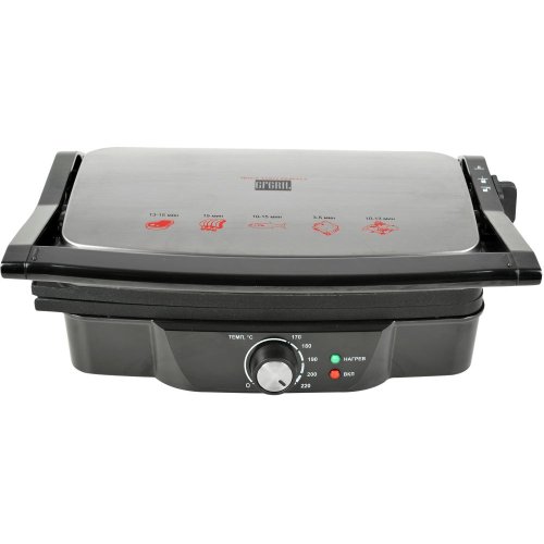 

Электрогриль GFgril, Серебристый/черный, GF-025 PANINI-GRILL серебристый/черный