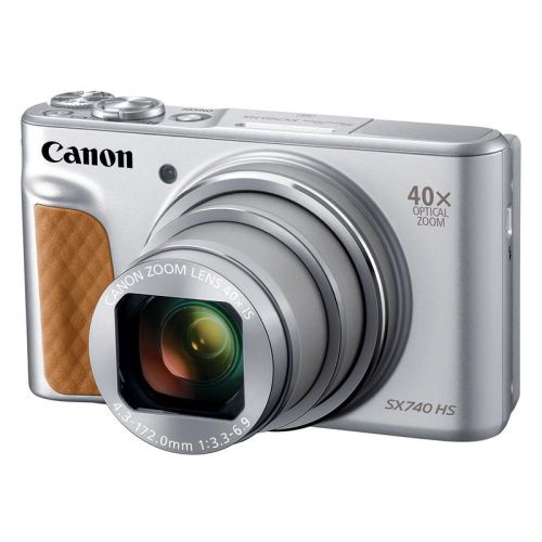 Цифровой фотоаппарат Canon PowerShot SX740 HS серебристый - фото 1
