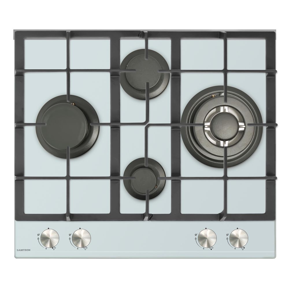 

Встраиваемая газовая панель Samtron, Белое стекло, HG W6235 белое стекло