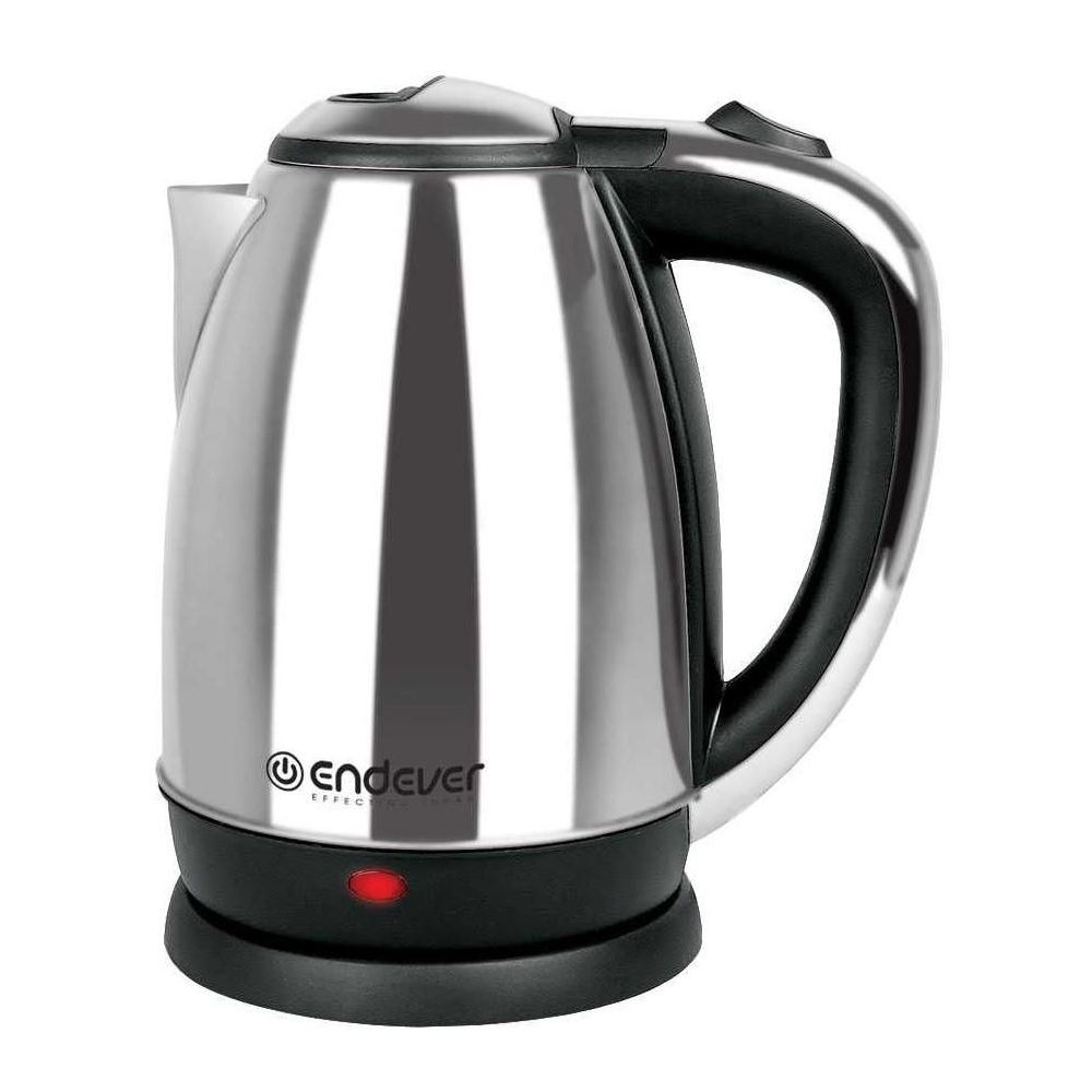 Электрический чайник ENDEVER KR-230S серебристый/черный, цвет серебристый/черный KR-230S серебристый/черный - фото 1