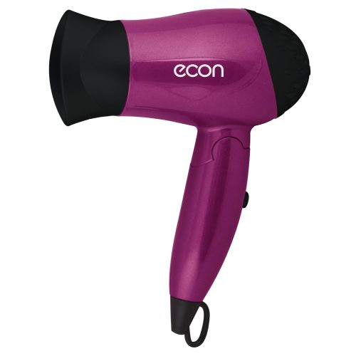 Фен Econ ECO-BH142D чёрный/фиолетовый, цвет чёрный/фиолетовый ECO-BH142D чёрный/фиолетовый - фото 1