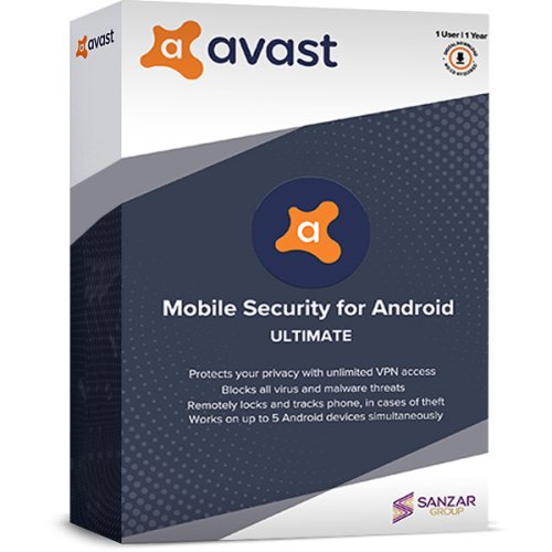 Антивирусная программа AVAST Mobile Security Ultimate 1 year 1 dev