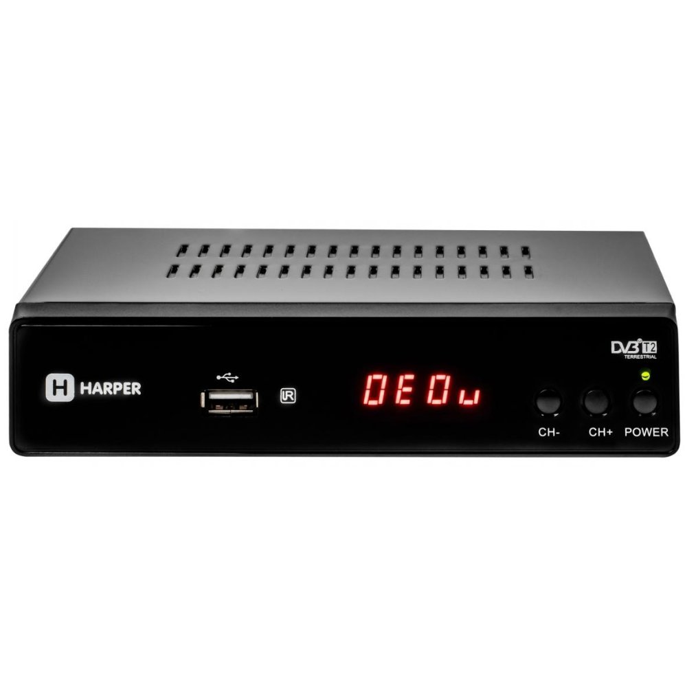 Ресивер DVB-T2 Harper HDT2-5010 чёрный