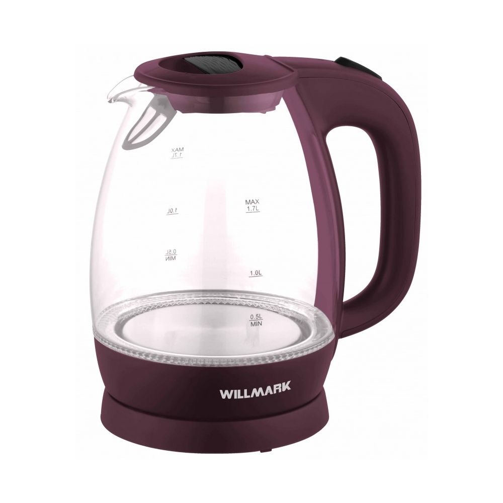 Электрический чайник Willmark WEK-1705 вишнёвый - фото 1