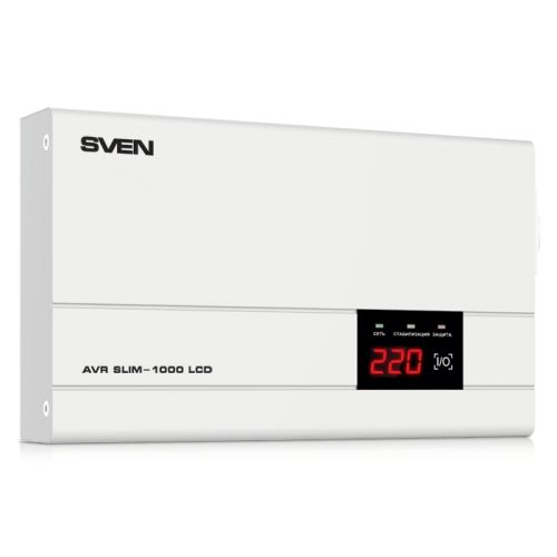 Стабилизатор напряжения Sven AVR SLIM 1000 LCD - фото 1