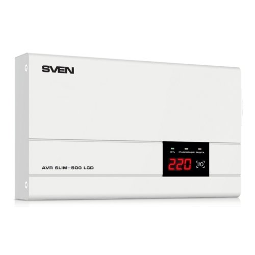 Стабилизатор напряжения Sven AVR SLIM 500 LCD