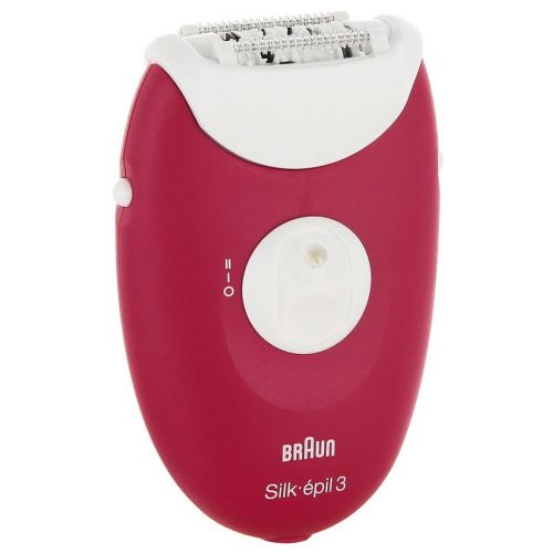 Эпилятор Braun 3410 Silk-epil 3 Legs & body розовый/белый, цвет розовый/белый