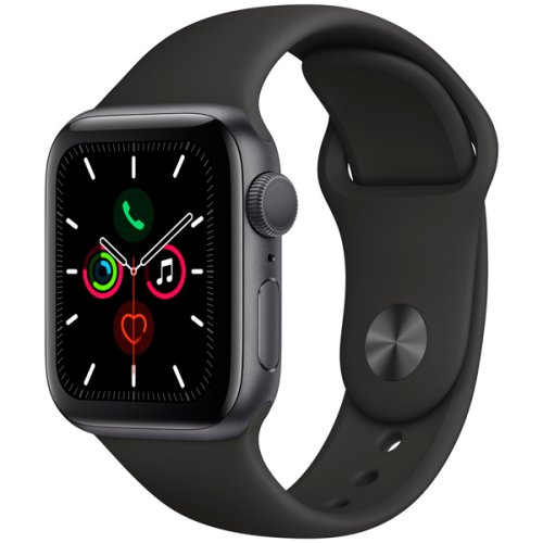 

Смарт часы Apple, Серый/чёрный, Watch Series 5 GPS 40mm Aluminum Case with Sport Band серый/чёрный