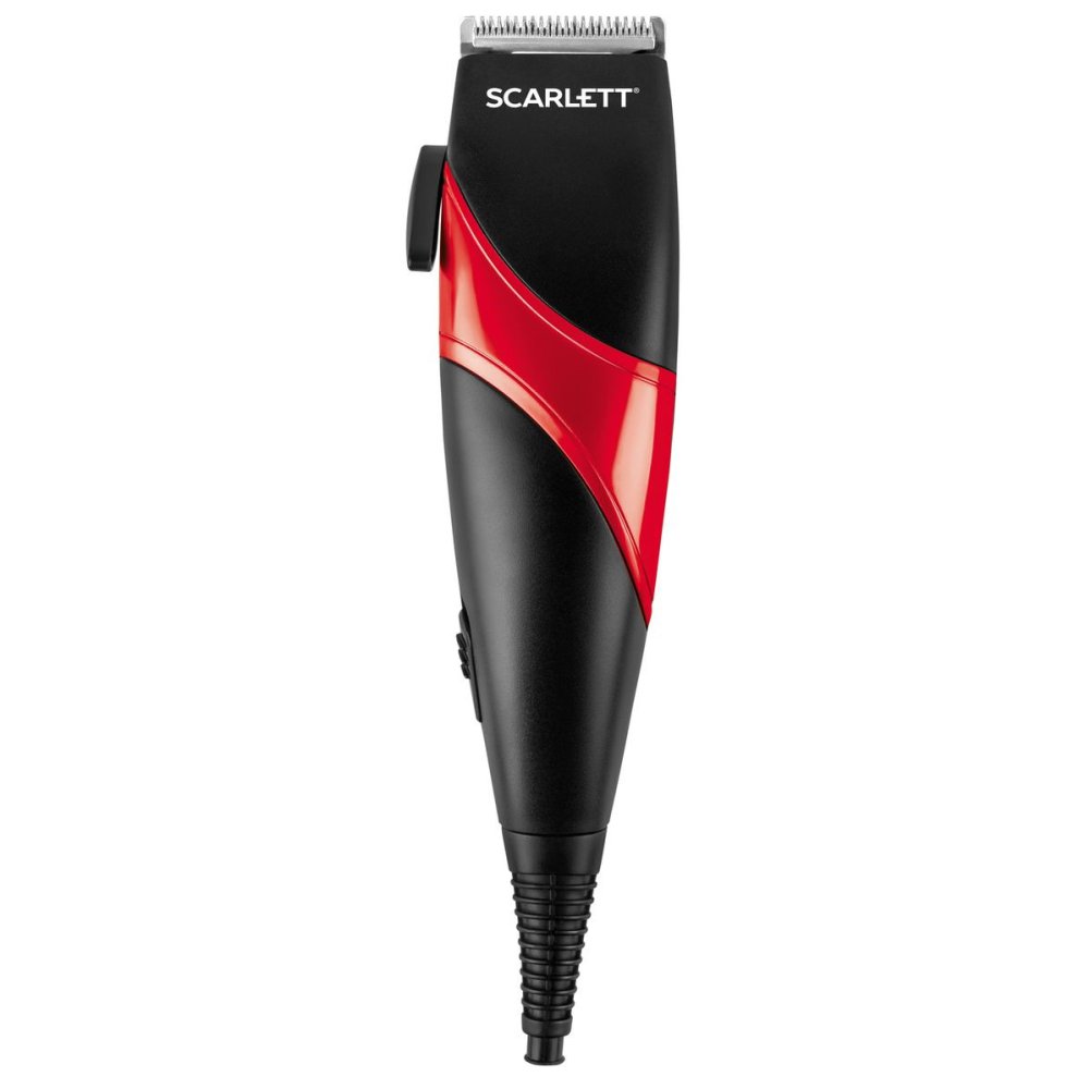 Машинка для стрижки волос Scarlett SC-HC63C24 чёрный/красный