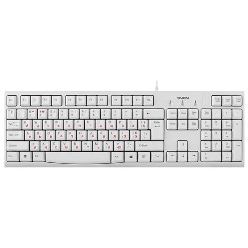

Клавиатура Sven, Белый, KB-S300 белый