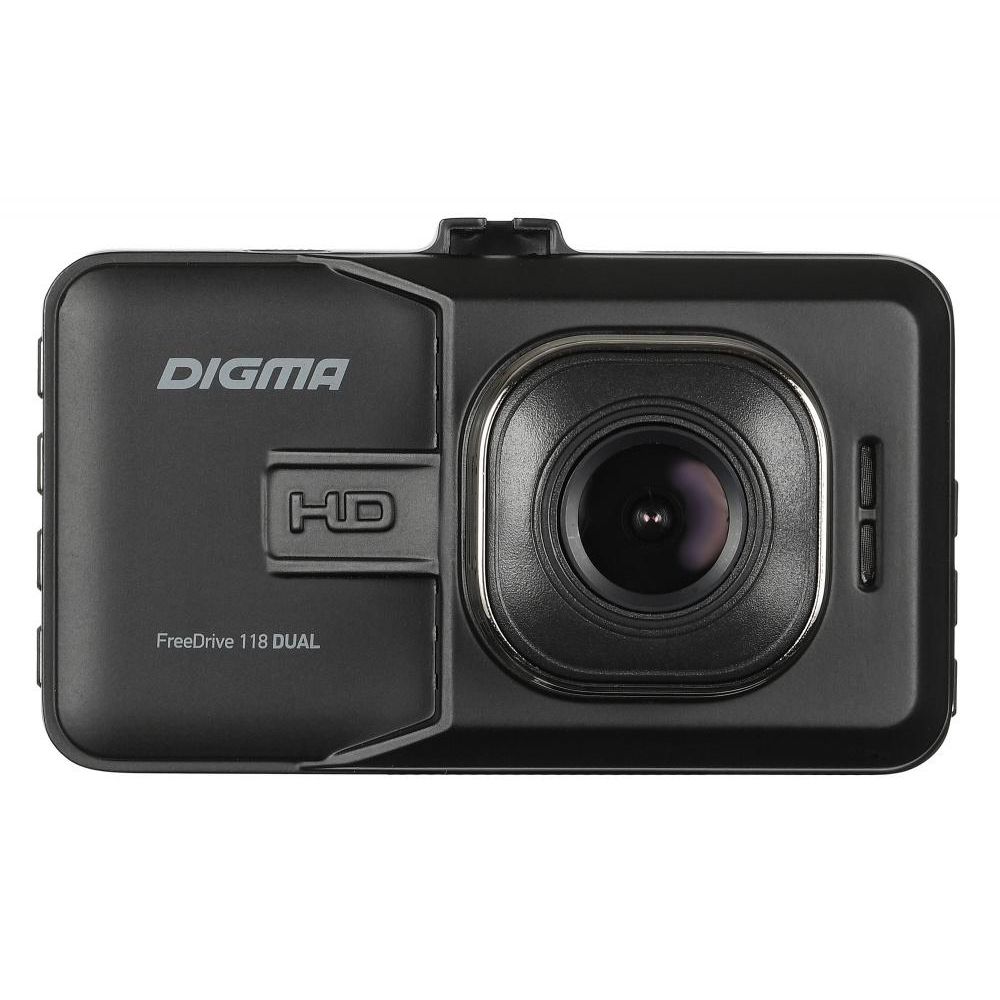 Автомобильный видеорегистратор Digma FreeDrive 118 DUAL чёрный - фото 1