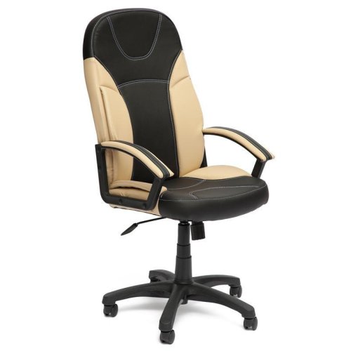 

Кресло компьютерное TetChair, Кож/зам;черный/бежевый;36-6/36-34, Twister кож/зам, черный/бежевый, 36-6/36-34
