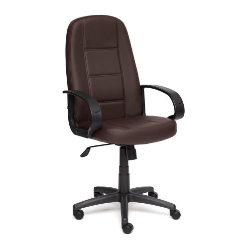 

Кресло компьютерное TetChair, Кож/зам;коричневый;36-36, СН747 кож/зам, коричневый, 36-36