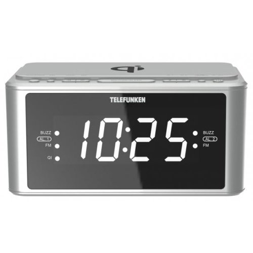 

Радиоприемник с часами Telefunken, Серебристый, TF-1595U серебристый