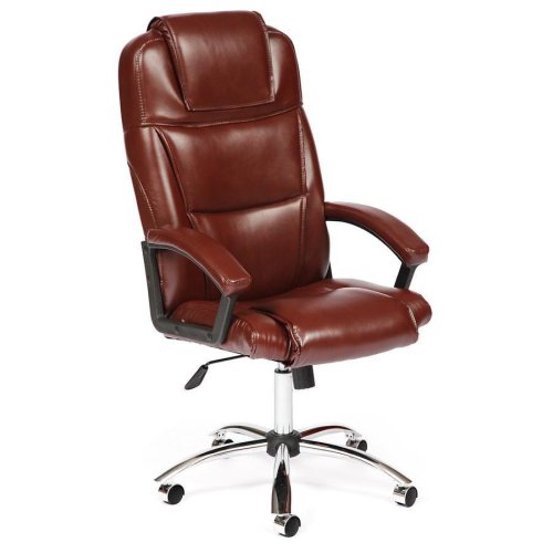 

Кресло компьютерное TetChair, Шоколад/экокожа, Bergamo (хром) шоколад/экокожа