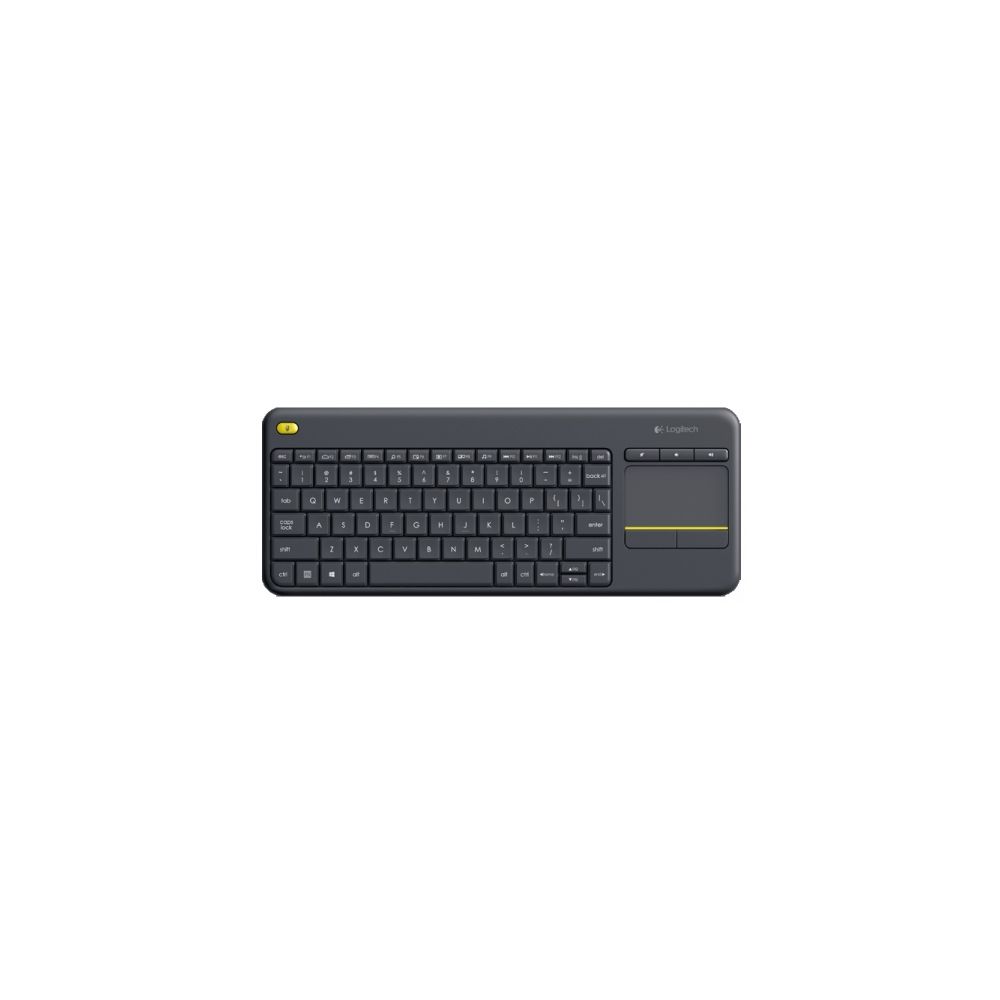 Клавиатура Logitech Wireless Touch Keyboard K400 Black USB чёрный - фото 1