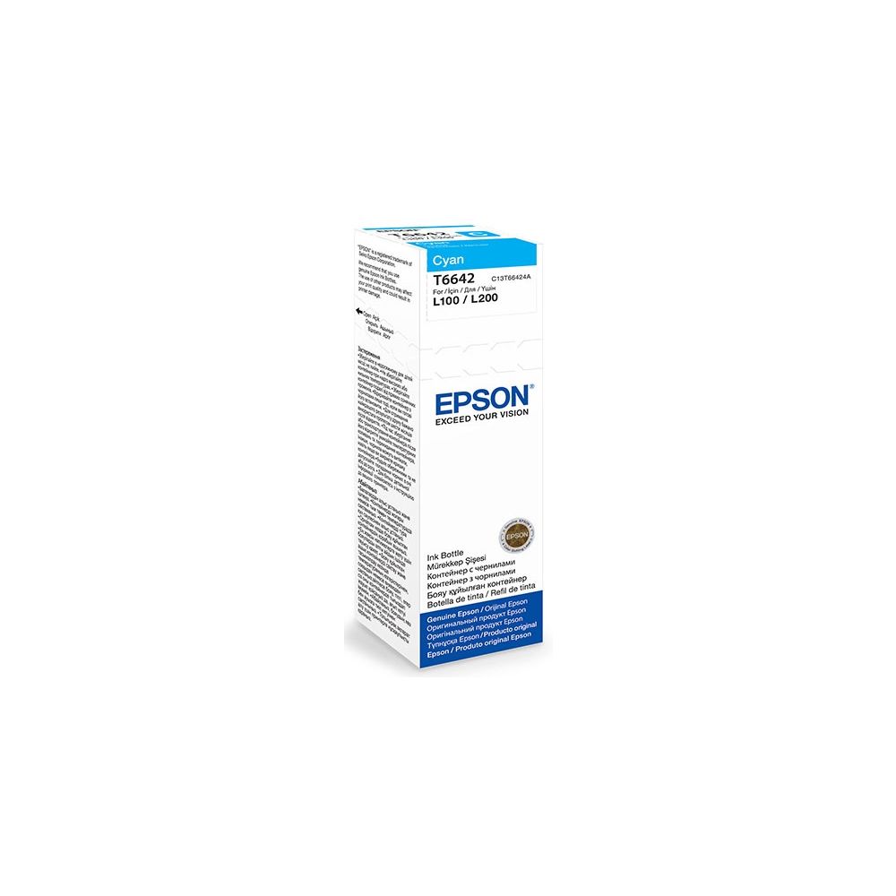 

Контейнер с чернилами Epson, L100/L200/L210 C13T66424A cyan