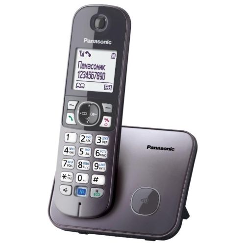 Телефон беспроводной DECT Panasonic KX-TG6811RUM серый