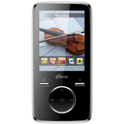 MP3 плеер Ritmix RF-7650 8Gb black чёрный черного цвета