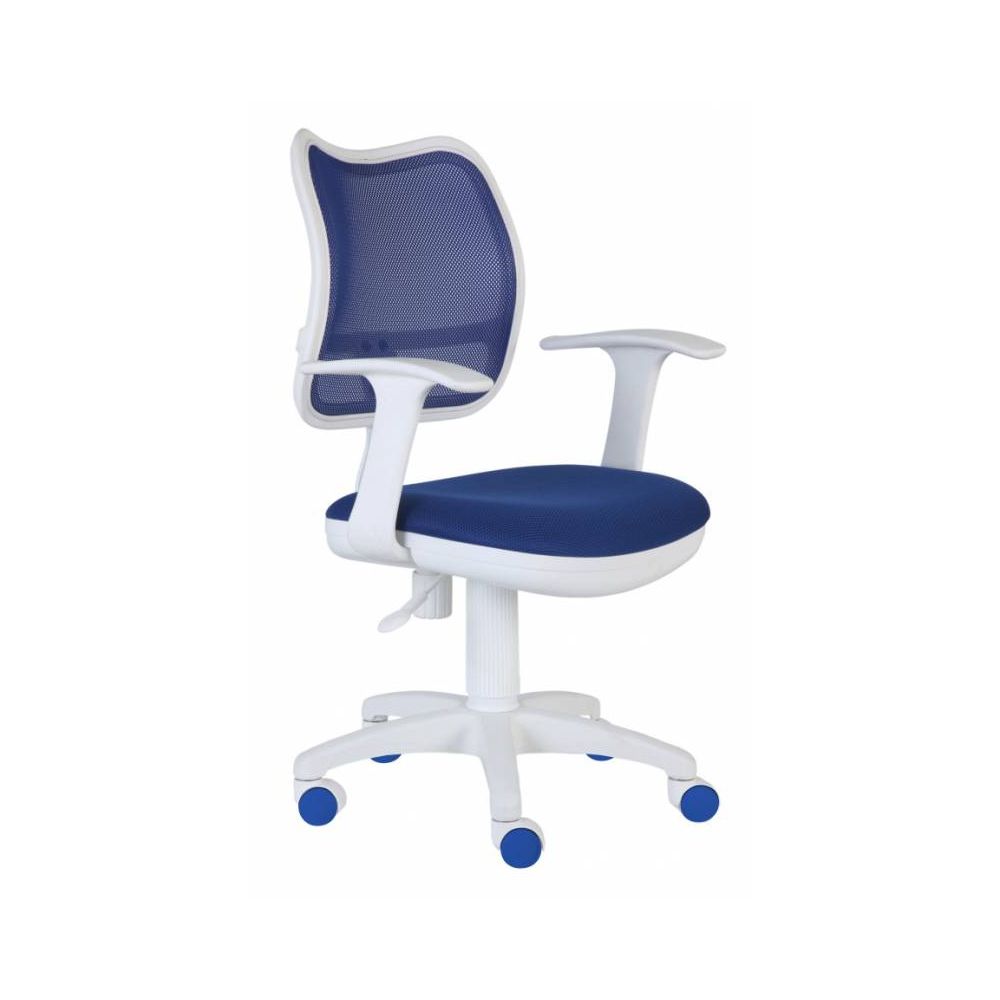 

Кресло компьютерное Бюрократ, Синий/белый, CH-W797/BL/TW-10 синий/белый