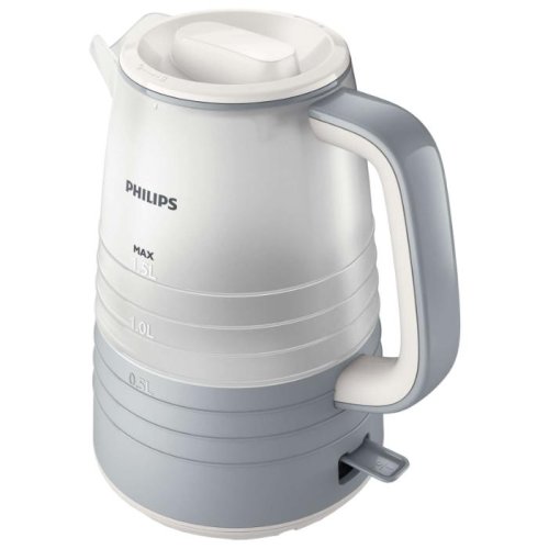 Электрический чайник Philips HD9335 серый/белый, цвет серый/белый HD9335 серый/белый - фото 1